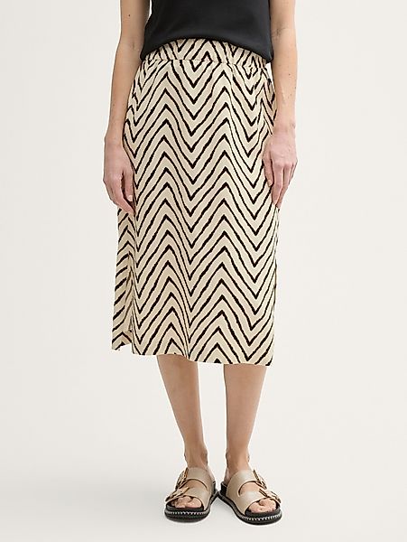 TOM TAILOR Sommerrock High Waist Midi-Rock günstig online kaufen