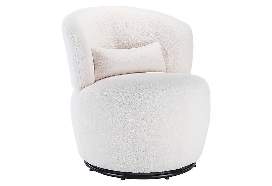 KLAM HOME Drehstuhl Teddy-Drehstuhl mit Lordosenstütze mit um 360 Grad dreh günstig online kaufen