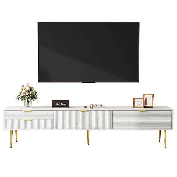 Gotagee TV-Schrank Lowboard TV-Ständer Beistellschrank Fernsehschrank Weiß günstig online kaufen