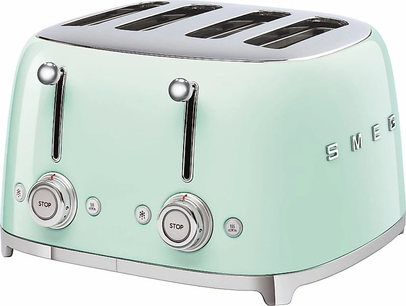 Smeg Toaster "TSF03PGEU" 4 kurze Schlitze 3000 W günstig online kaufen