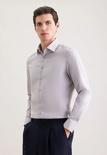 seidensticker Businesshemd "Schwarze Rose" Slim 1/1 Kentkragen Struktur günstig online kaufen