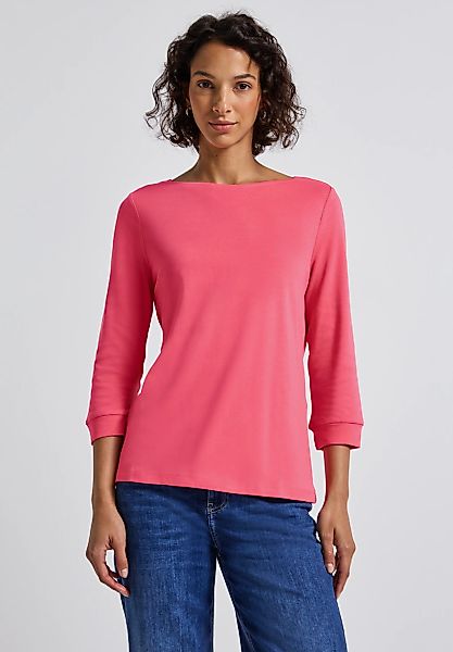 STREET ONE 3/4-Arm-Shirt, aus reiner Baumwolle günstig online kaufen