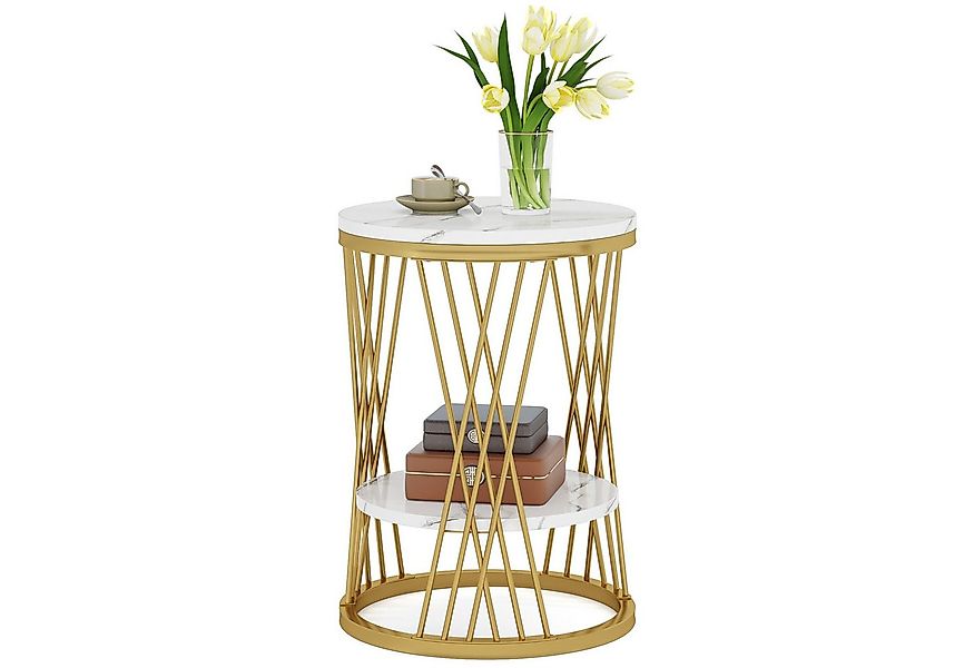 Tribesigns Beistelltisch Runder Beistelltisch, Ø45 cm x 60 cm Couchtisch mi günstig online kaufen