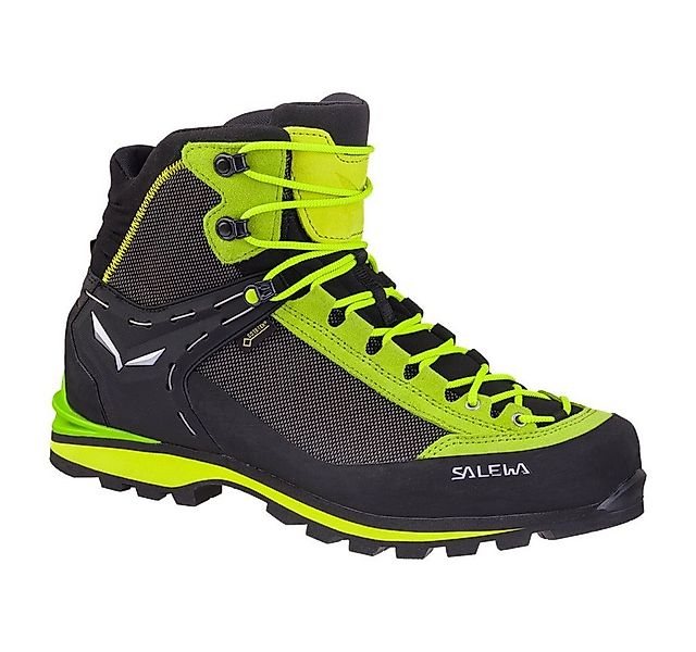 Salewa Crow GTX (Berg-Trekking, Veloursleder, wasserdicht) schwarz/lime Wan günstig online kaufen