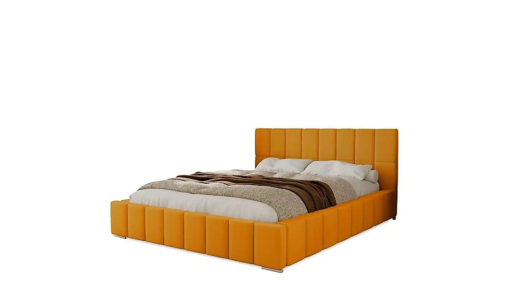 Polsterbett mit Stauraum  Ayr ¦ gelb ¦ Maße (cm): B: 215 H: 100 Betten > Po günstig online kaufen