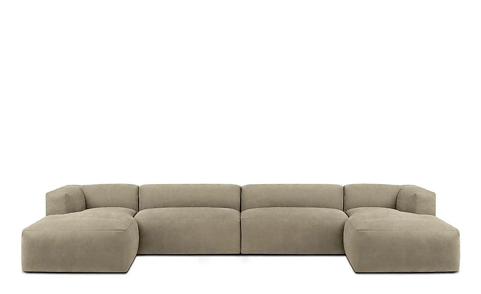 KONSIMO Wohnlandschaft  Buffo ¦ braun ¦ Maße (cm): B: 400 H: 73 Polstermöbe günstig online kaufen