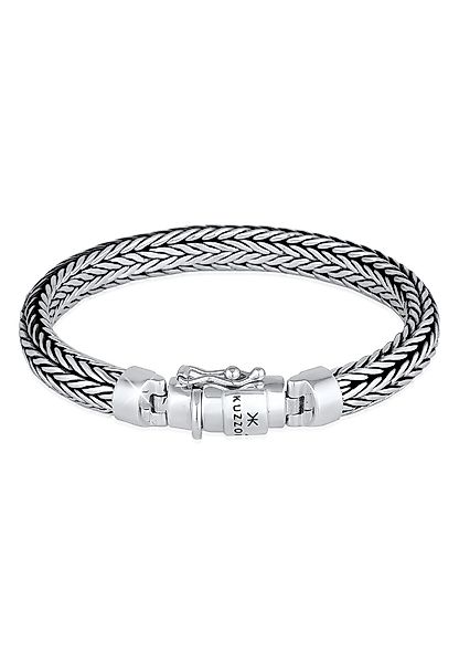 Kuzzoi Armband Herren oxidiert Kastenverschluss 925 günstig online kaufen
