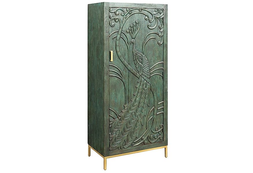 riess-ambiente Highboard PEACOCK 170cm grün / gold · Wohnzimmer-Schrank aus günstig online kaufen
