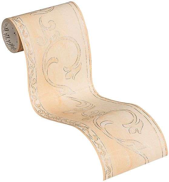 Bricoflor Selbstklebende Bordüre für Küche im Landhausstil Beige Tapetenbor günstig online kaufen