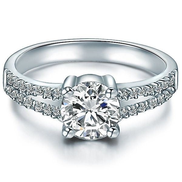 Trilani Silberring Verlobungsring aus 925 Sterling günstig online kaufen
