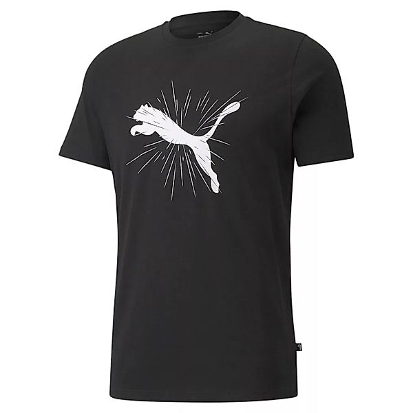Puma Cat Graphic Kurzarm T-shirt XL Puma Black günstig online kaufen