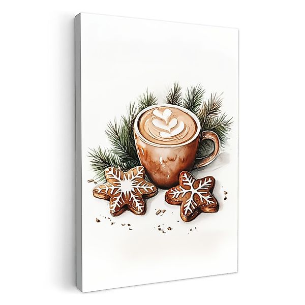 OneMillionCanvasses® Leinwandbild Kaffee - Kuchen - günstig online kaufen