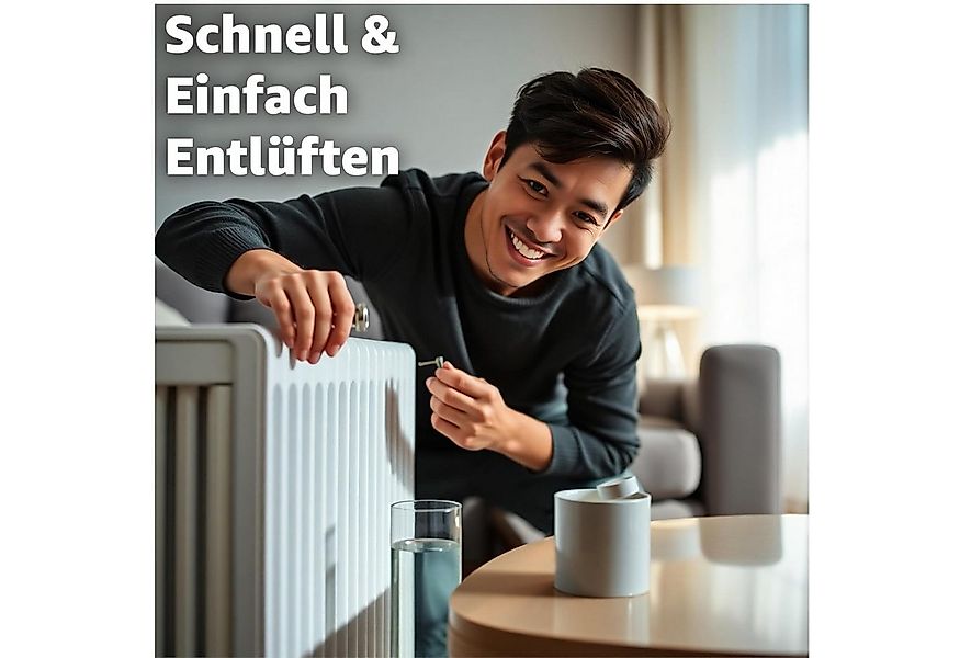 toolmate® Steckschlüssel 12x Heizkörper Entlüftungsschlüssel für Heizungen günstig online kaufen