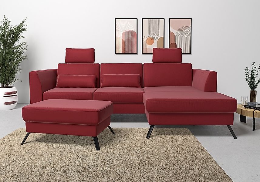 sit&more Ecksofa "Olsen L-Form", inklusive Sitztiefenverstellung, wahlweise günstig online kaufen