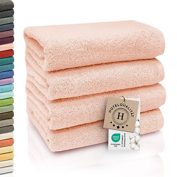 ZOLLNER Handtücher, Walkfrottier (4-St), Längssäume mit günstig online kaufen