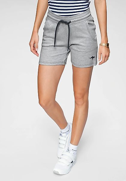 KangaROOS Sweatshorts mit kontrastfarbener Kordel und kleinem Label-Print günstig online kaufen