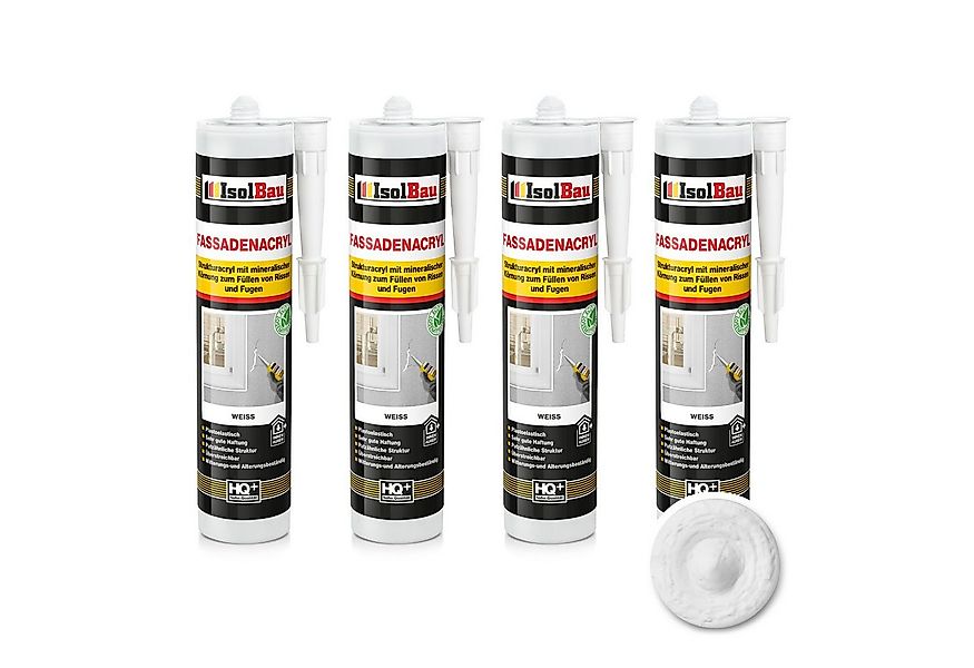 None Spachtelmasse Fassadenacryl Strukturacryl 4 x 300ml Acryl-Dichtstoff m günstig online kaufen