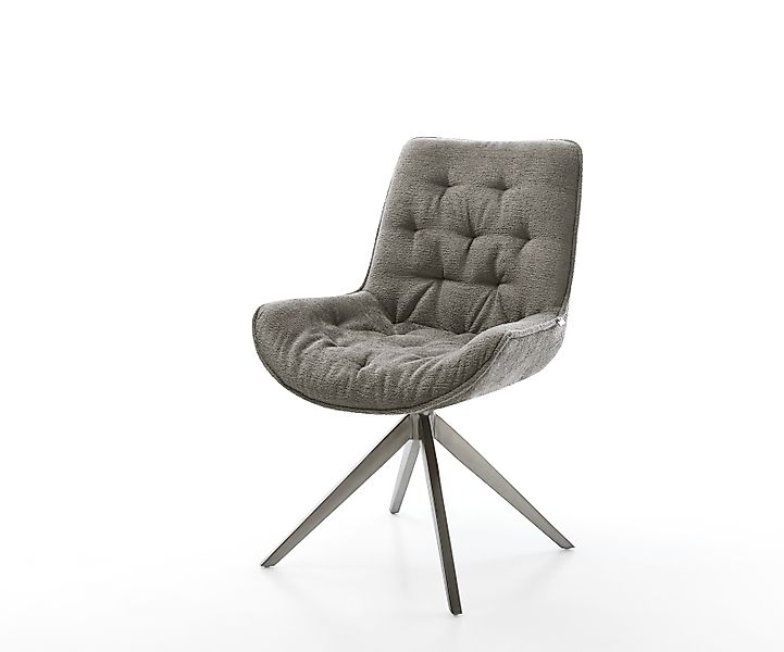 Drehstuhl Taimi-Flex Bouclé Soft Schlamm Kreuzgestell breit Graphit 360° dr günstig online kaufen