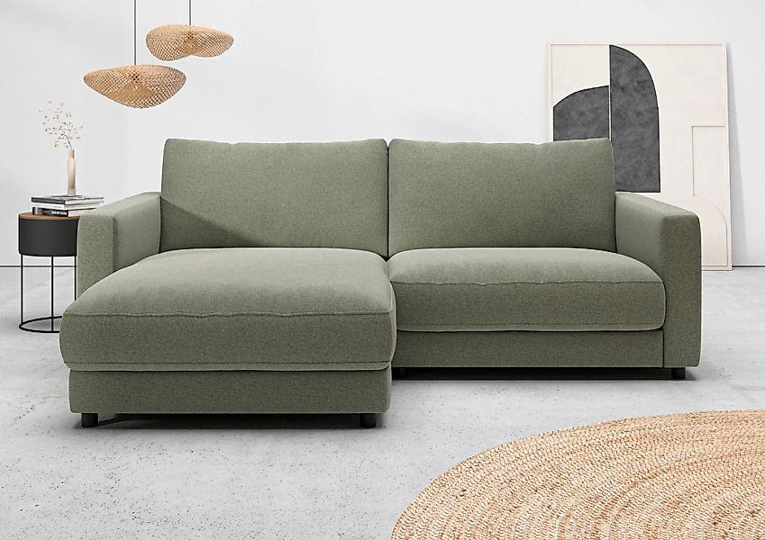 Home affaire Ecksofa "Ecksofa Jiro, L-Form, große Sitztiefe, Breite 226 cm" günstig online kaufen