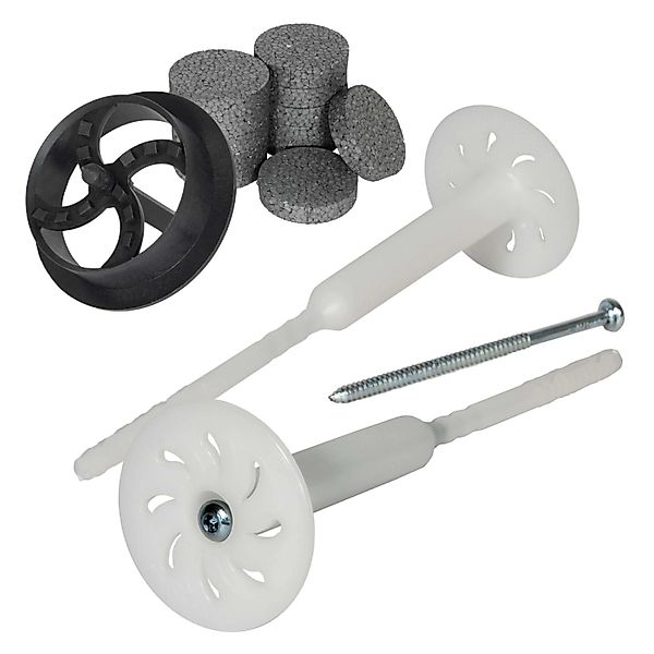 PROTEKTOR 500x Dämmstoff-Schraubdübel Set Ø8x240mm Vormontiert inkl. 600x R günstig online kaufen