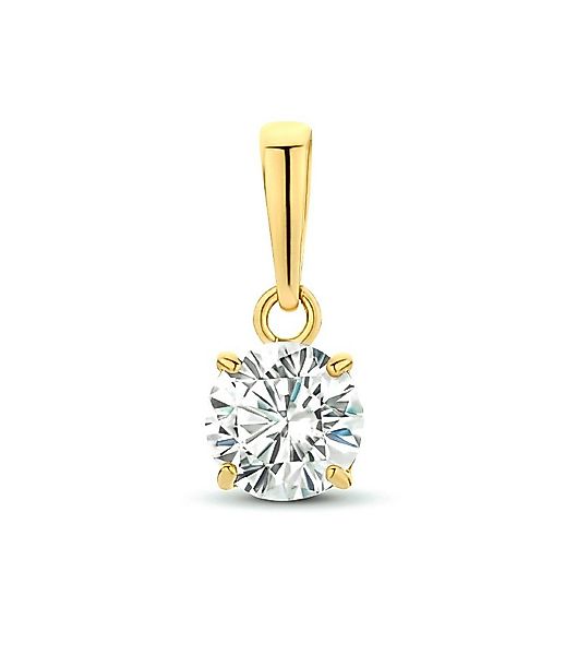 NICEANDnoble Kettenanhänger 585er Gelbgold Kettenanhänger Zirkonia günstig online kaufen