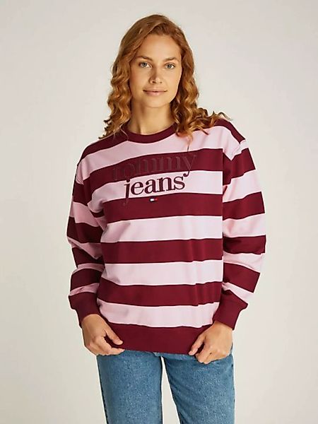 Tommy Jeans Sweatshirt TJW RLX STRIPE ESS LOGO 1 CREW mit Streifendessin, L günstig online kaufen