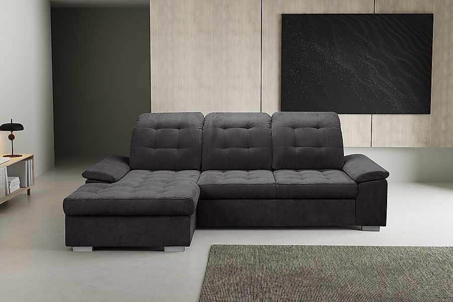 WERK2 Ecksofa "Carmen, mit Bettfunktion & Bettkasten, optional Sitztiefenve günstig online kaufen