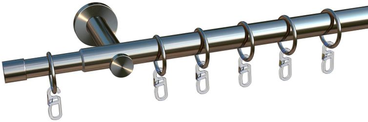 my home Gardinenstange "Kappe" 1 läufig-läufig ausziehbar ausziehbar von 13 günstig online kaufen