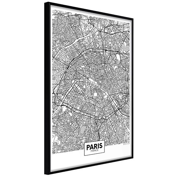 Poster - City Map: Paris günstig online kaufen