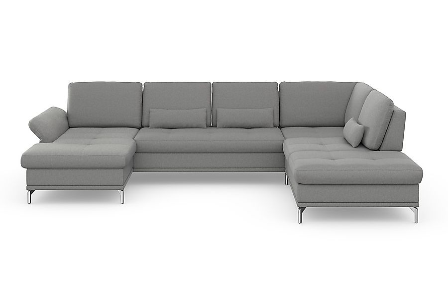 INOSIGN Wohnlandschaft »Palm Beach U-Form« Federkern, mit Sitztiefenverstel günstig online kaufen