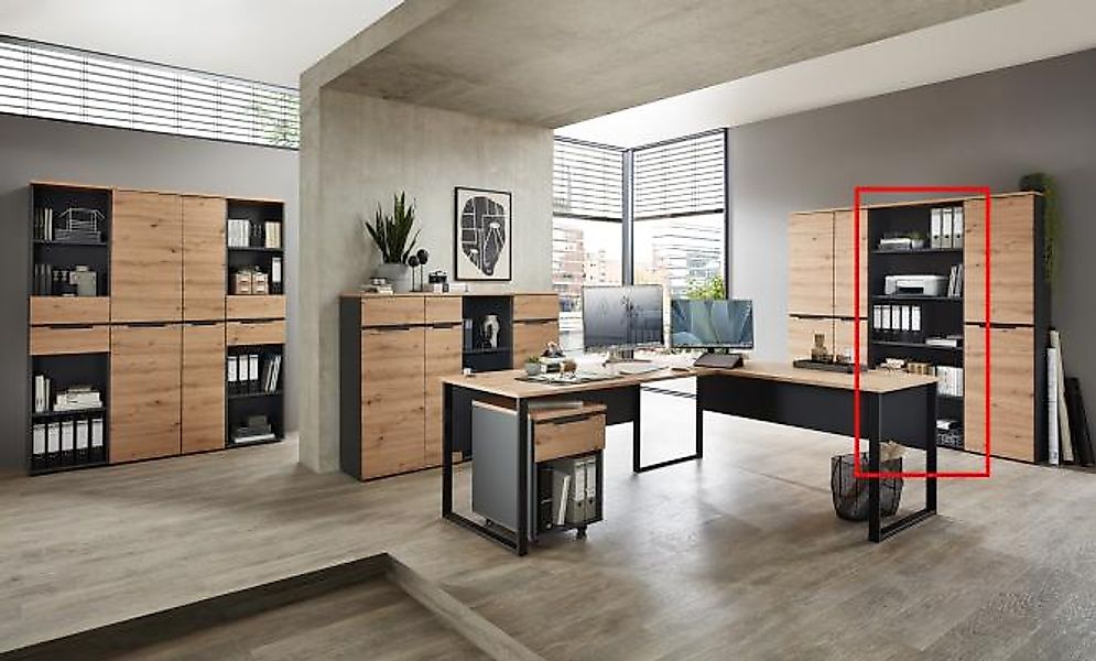 Innostyle Mehrzweckschrank Büroregal MEMPHIS GH03 75 cm Oberboden Artisan E günstig online kaufen