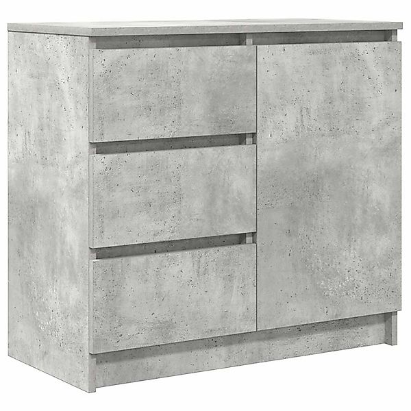 vidaXL Sideboard mit Schublade Betongrau 71x35x65 cm Holzwerkstoff 861574 günstig online kaufen