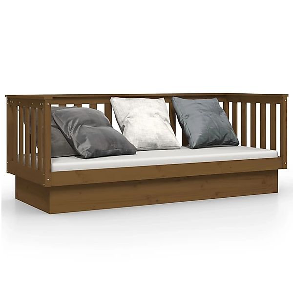 vidaXL Bett, Tagesbett Honigbraun 90x190 cm Massivholz Kiefer günstig online kaufen