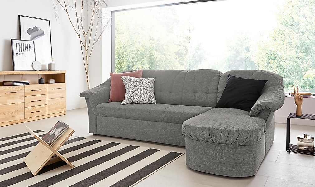 DOMO collection Ecksofa Pegnitz, elegante Rückensteppung, günstig online kaufen