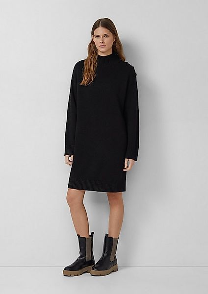 s.Oliver Minikleid Kleid Strickkleid mit dekorativem Knopf-Detail günstig online kaufen