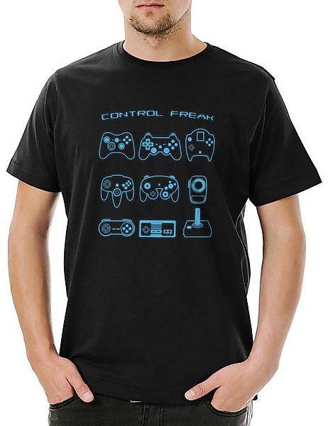 Urban Backwoods Print-Shirt Control I Herren T-Shirt Retro Gamer Controller günstig online kaufen