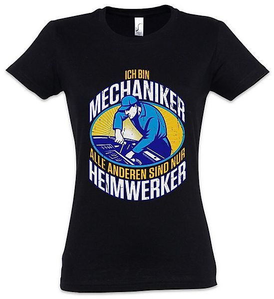 Urban Backwoods Print-Shirt Mechaniker Auto Damen T-Shirt Schrauber Mechatr günstig online kaufen