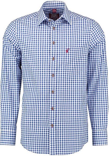 OS Trachten Trachtenhemd Inosip Slim Fit, Haifischkragen, 1/1-Arm, Hirsch-S günstig online kaufen