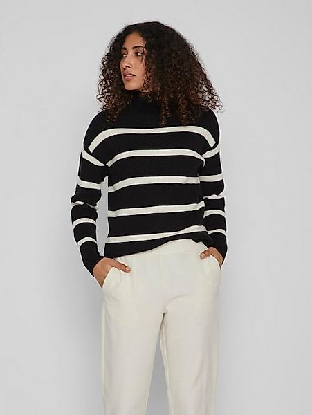 Vila Strickpullover Streifen Strickpullover Stehkragen VIRIL VIRIL MOCKNECK günstig online kaufen