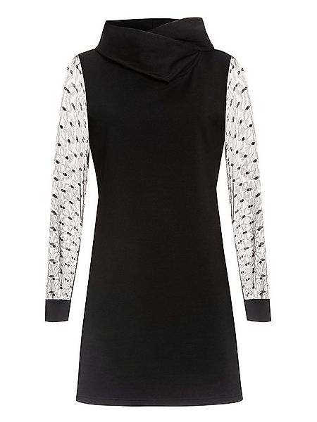 Pussy Deluxe Sweatkleid Black Dots Shawl Hooded günstig online kaufen