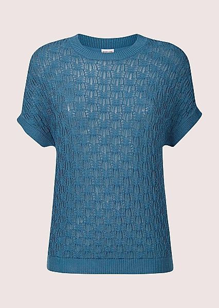 MADELEINE Longpullover "Strickpullover Viskosepullover mit Ajour-Muster" Lu günstig online kaufen