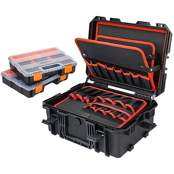 HMF 15603-02 Outdoor Werkzeugkoffer Leer Werkzeugkasten Groß 46 x 36 x 20 c günstig online kaufen