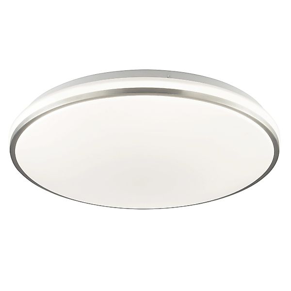 Brilliant LED Deckenleuchte Avalis Weiß/Gebürstetes Aluminium Ø 38 cm günstig online kaufen