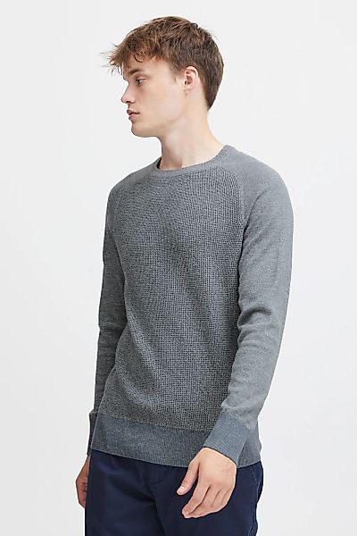 Blend Rundhalspullover "BHGandolf" Strickpullover mit farblich abgesetzten günstig online kaufen