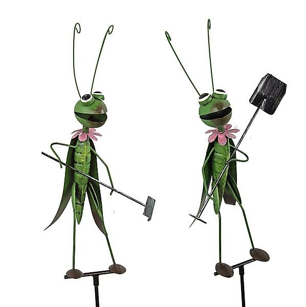 Posiwio Gartenstecker 2 er Set Gartenstecker Grashüpfer (2-St) günstig online kaufen