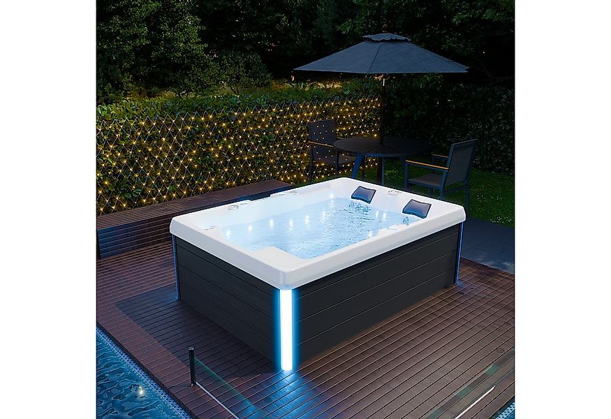 TroniTechnik Whirlpool Outdoor Whirlpool ELBA weiß, mit integrierter LED Be günstig online kaufen