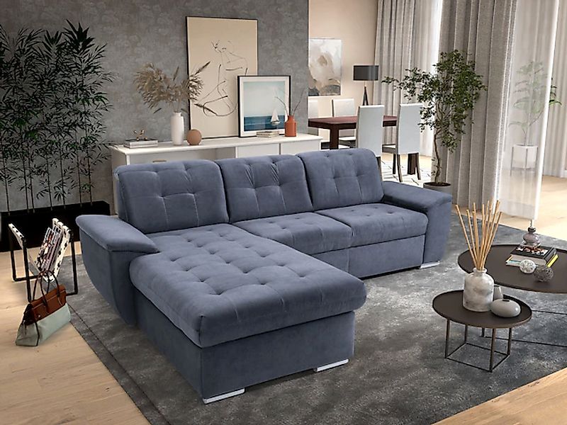 exxpo - sofa fashion Ecksofa »Derby Inkl. Kopfteilverstellung, wahlw. Bett günstig online kaufen