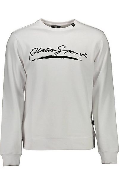 PLEIN SPORT Sweatshirt Weißes Langarm-Sweatshirt für Herren mit Print günstig online kaufen