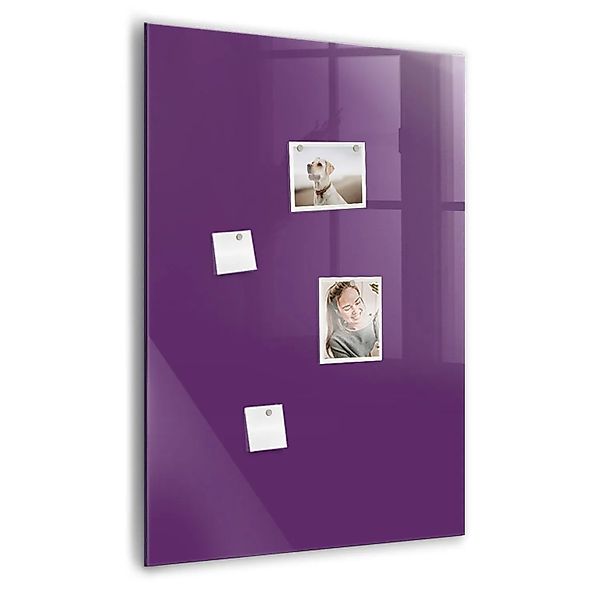 Tulup Magnettafel Glas Violett 70x100 cm Magnettafel Zum Schreiben Weißer M günstig online kaufen