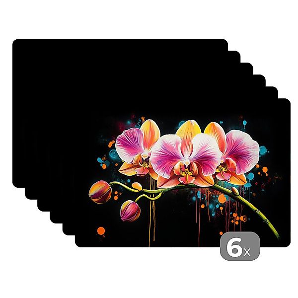 MuchoWow Platzset Orchidee - Graffiti - günstig online kaufen